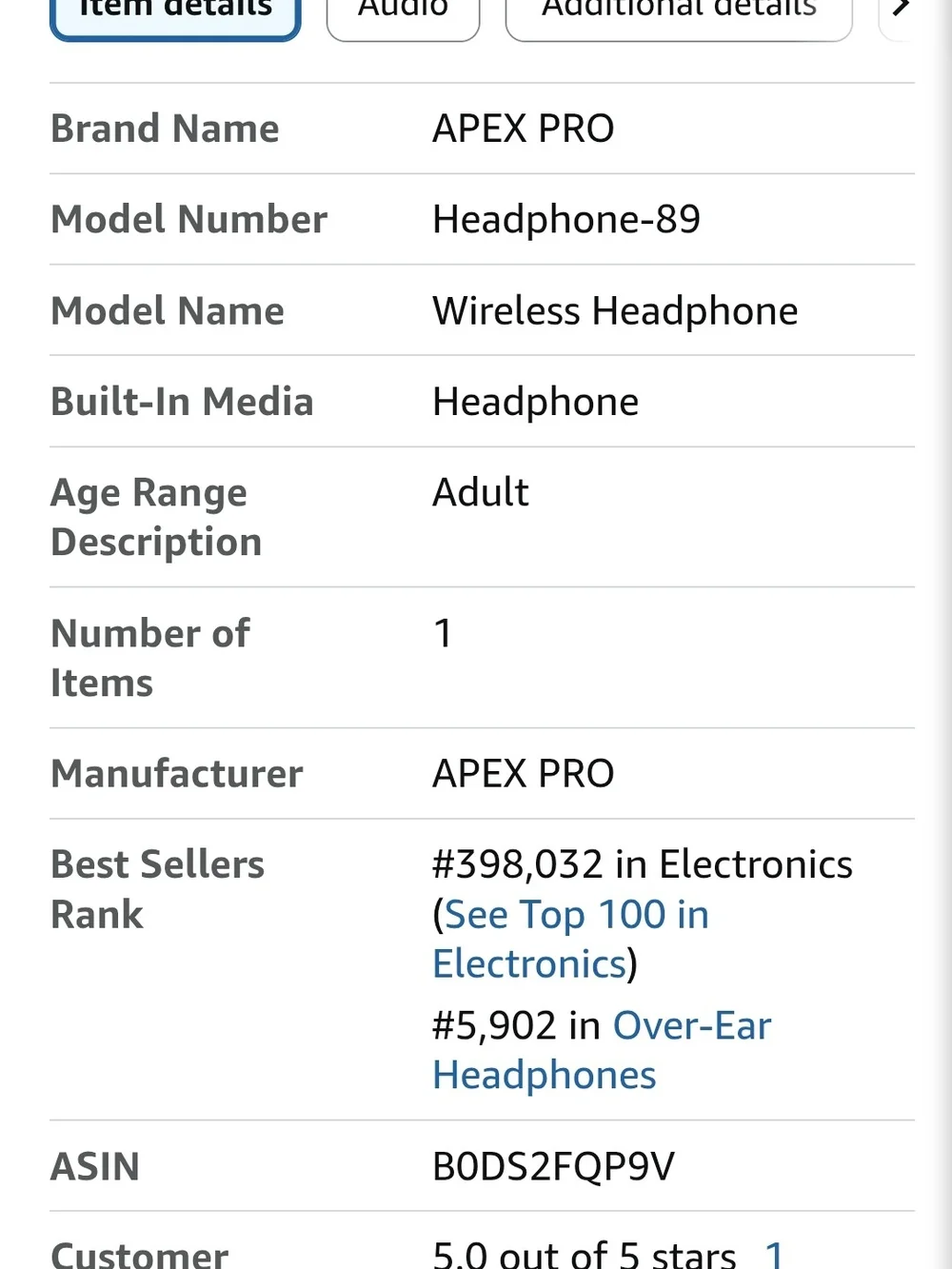 Rose Wireless Bluetooth On-Ear Headphones with Built-In Controls